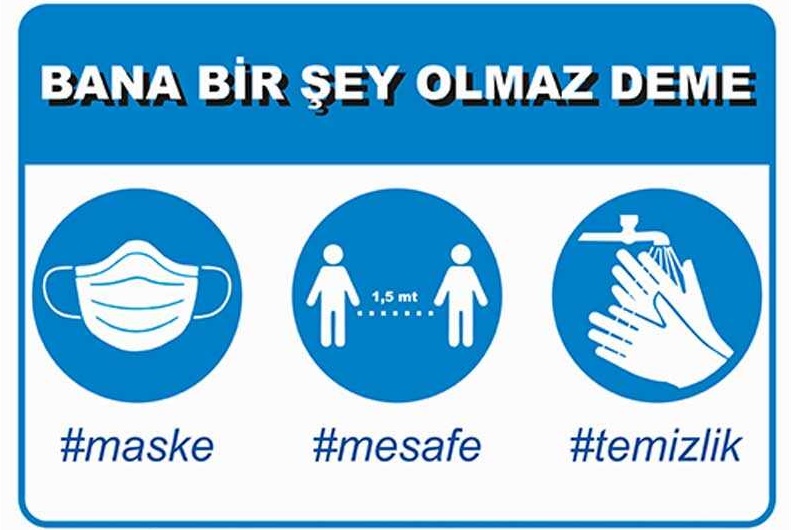 Coronadan Korunma İçin Uyarı Levhaları