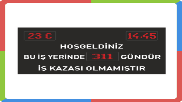 Kazasız İş Günü Panosu